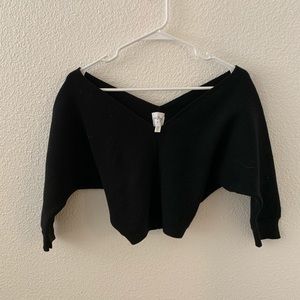 Princess Polly off shoulder crop sweater
